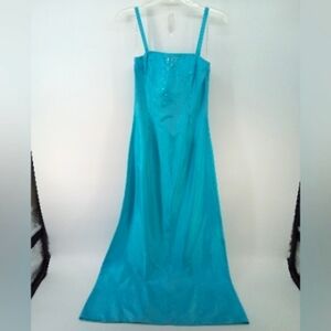 NWT Gunne Sax by Jessica McClintock Blue Crystals Prom Wedding Dress Gown 3